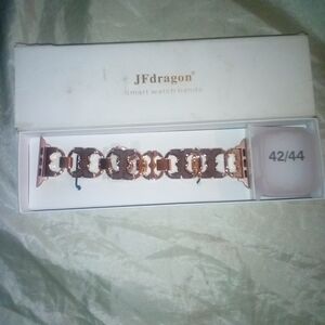 JFdragon Rose Gold Smart Watch Band Size 42mm 44mm